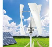 8000W Portable Vertical Wind Turbine Generator - 3 Blade MPPT Controller for Home & Outdoor Power Generation, Efficient 24V Energy Supplement Kit for Sustainable Living