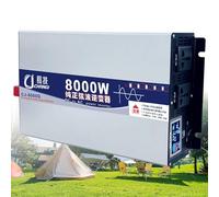 8000W Pure Sine Wave Inverter 12V/24V/48V/60V/72V DC to 110V/220V AC Converter with LCD Display for Home, RV, Truck, Car, Camping, Solar Use (8000W, 48V to 110V)