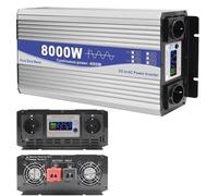 8000W Pure Sine Wave Power Inverter, 72V/60V/48V/24V/12V DC to 120V/230V Converter, Solar Power Inverter for RV, Off-Grid, Home Use - High Efficiency Voltage Transformer
