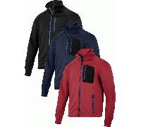 Snickers 80010404009 3X-Large "FlexiWork" Stretch Fleece Jacket - Black