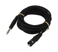 80053 cable jack 6.35mm 3pin male, XLR male 3pin 5m black GOOBAY