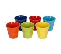 Bialetti Ceramic Espresso Cup Set - Multi Coloured (6pk)
