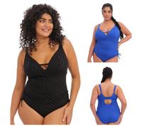 Elomi Swim Bazaruto Non Wired Plunge Swimsuit (42H/HH, Black)