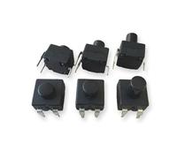 8008-213BS ON-ON-OFF 8.3/10.3/12.5mm 3-Pin DC 30V 0.5A Square Button Flashlight Cylinder Switch 1Pcs(K066a021-8.3mm)