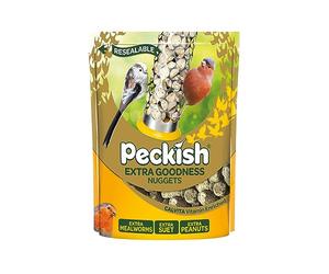 800g Extra Goodness Suet Nuggets - Protein-Packed Bird Feed with Peanuts and Mealworms