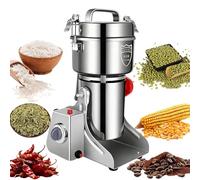 800G Grain Mill Grinder Electric, 3000W/28000 RPM High Speedy Spice Stainless Steel Grinder Efficiency Grinding with Overload Protection for Dry Spice Herbs/Nut/Coffee/Cereal