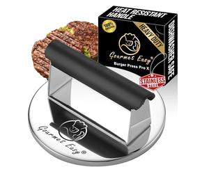 800g Smash Burger Press Stainless Steel, Burger Smasher for Griddle Heat Resistant Handle,Hamburger Press,Dishwasher Safe Grill Press for Griddle, Meat Press Griddle Press for Flat Top Grill Cooking