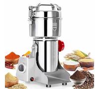 800g Spice Grinder Electric Grain Grinder Mill Stainless Steel 28000RPM High Speed Mill with Overload Protection and Timer for Kitchen Spice Herbs/Nut/Cereals