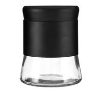 800ml Black Stainless Steel Glass Coffee Sugar Tea Kitchen Canister Storage Jar