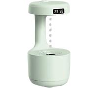 800ml Cool Mist Maker LED Display Anti-Gravity Water Droplet Humidifiers 4H Power-off Protection for Bedroom Living Room