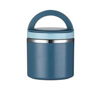 800ML Food Flask Stainless Steel Leak Proof Soup Flask for Hot Food Large Capacity Vacuum Insulated Food jar with Handle for School Office Picnic Travel Blue Home Accessories