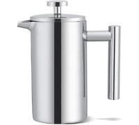 800ml French Press Stainless Steel Coffee Tea Filter Plunger Pitcher
