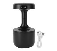 800ML Humidifiers USB Powered, Anti Cool Mist Humidifier,Water Drop Humidifier, Portable Air Enrichment Humidifier for Office Desk Yoga (Black)(Color:Black)