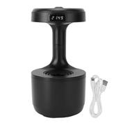 800ML Humidifiers USB Powered, Anti Humidifier Water Drop Quiet Cool Mist Anti Humidifier Diffuser Fine Misting Leakage Proof White Portable Air (Black)