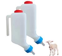 800ml Lamb Baby Bottle with Scale,2PCS Livestock Milk Feeder with Handle & Hanging Hook, Anti-Colic Nipple for Lambs,Goats, Sheep