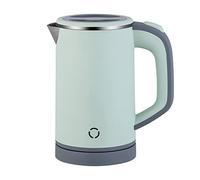 800ml Travel Kettle,600W Mini Portable Kettles, 5-Minute Fast Boil,Cordless Portable Camping Kettles,Low Wattage Kettle Stainless Steel for Bedroom Office Hotel-Green