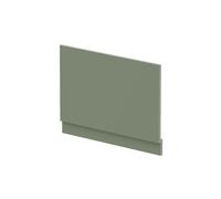 Balterley Bath End Panel 800mm, MDF End Bath Panels with Plinth, Satin Finish Straight Bathroom Panels for Bathtub, Water Resistant Panel Covering for Bathroom Baths and Soaking Tubs (Green)