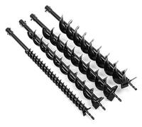 800mm Earth Drill Dual Blade Auger Drill Bit Fence Borer For Earth Petrol Post Hole Digger Power Tool Accessories 40/60/80/100mm(80mm)