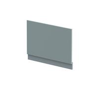 800mm Edge/Power Straight End Bath Panel & Plinth - Matt Coastal Grey