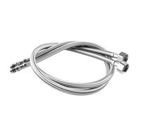800mm Long Pack of 2 Kitchen/Basin Monobloc Mixer Tap Connectors Flexi Pipes Tails British Standard Pipe M10 x1/2 Fitting