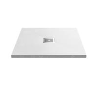 800mm Premium Slimline Square Shower Tray - Slate White