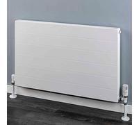 800mm(w) x 500mm(h) White Volta TYPE 11 / K1 Flat Panel, Designer Landscape Radiator - 2231 BTU's Central Heating Radiator (Single Panel/Single Convector)
