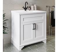 800mm White Freestanding Vanity Unit with Basin - Camden
