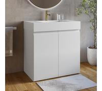 800mm White Freestanding Vanity Unit with Basin - Panama