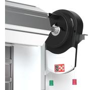 800N Automatic Roll Up Door Opener Motor with Remote Control for Garage & Warehouse - Heavy Duty, Easy Installation, Durable, High Lift Force