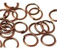 800pcs Antique Red Copper Plated Open Jump Rings (4mm). Quality FINDINGS. Universal use for Jewellery Making, Card Making and Scrap-Booking. (Ref:1E20b)