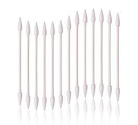 800pcs Cotton Swabs, Double Tipped Cotton Buds with Paper Stick, 4 Packs of 200 Pieces, Pointed Shape