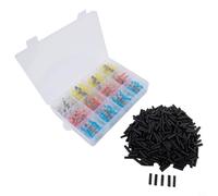 800PCS Heat Shrink Butt Connectors with Internal Solder for Solid Electrical Conductivity and Mechanical Strength