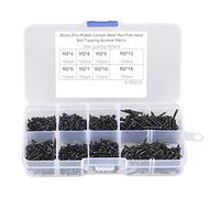 800pcs/set M2 Carbon Steel Screws Countersunk e Flat Head Self-Tapping Screws Kit Woodworking Fastener with Box