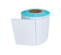 800Pcs Thermal Printer Label Sticker Oil Water Resistant Adhesive Food Label White Address Labels for Packaging Thermal Adhesive Labels for Logistics and Packaging