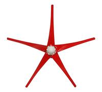 800W 12V 24V 48V Wind Turbine Generator with 5 Blades Waterproof Controller Home Use Three-Phase AC Permanent Magnet Wind Turbine Red,12V