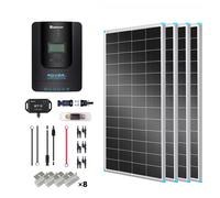 800W 12V/24V Monocrystalline Solar Premium Kit w/Rover 60A Charger Controller - Rigid Solar Panel Kit (4x200W)