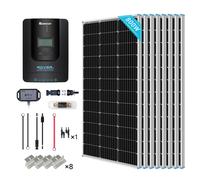 800W 12V/24V Monocrystalline Solar Premium Kit w/Rover 60A Charger Controller - Rigid Solar Panel Kit (8x100W)