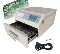 800w-2500w Automatic Reflow Machine, T962 Infrared Reflow Oven Furnace IC Heater, PCB Reflow Soldering Station, Mini Reflow Soldering Machine BGA(T-962A)