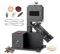 800W Benchtop Bandsaw for Small Workshops & DIY, 70mm Resaw Depth, 90mm Throat, Ideal for Curves, Straight & 45° Bevel Cuts in Wood & Acrylic