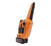 800W Brushless Mini Chainsaw, Electric Handheld Cordless Mini Chainsaw with Handle, for Wood Cutting, Trimming for Fruit Tree Pruning, Decorating Sawn Wood, Yellow, 4500rpm