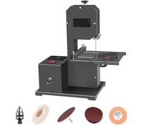 800W Electric Woodworking Wire Saw, Multifunction Precision Desktop Cutter, Adjustable Cutting Height 70mm, 0-45° Angle, 1750r/min Motor Speed, 90mm Throat Depth