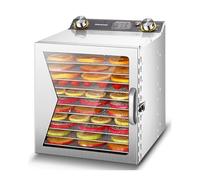 800W Food Dehydrator, Commercial Fruit and Vegetable Dryer, 12-Layer High Capacity Machine for Dehydrating Meats, Mushrooms, Fruits, and Vegetables