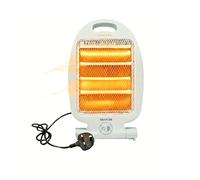 800W Halogen Heater, 2 Bars Quartz Portable with 2 Heat Settings 400W/800W, Energy Saving, Silent, Tip-Over Safety, Compact Room Radiant Electric Heaters for Home, Bedroom, Office, Carry Handle