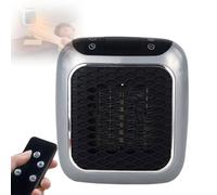 800W Heat Me Pro Heater, Small Wall Heatflash Heater with Remote Control, Rapid Heating In 3 Seconds, 12 Hour Timing, Ptc Ceramic Heating Element gray