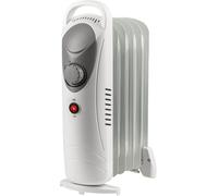 Mini 6 Fin 800w Oil Filled Radiator Portable Electric Heater Thermostat White