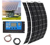 800W Monocrystalline Solar Panel Kit - 2x400W 18V Modules for RV, Boat, Car & Off-Grid Battery Charging