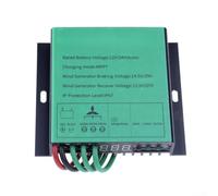 800W MPPT Wind Turbine Controller with Adaptive Voltage Detection IP67 Sealed Housing and For protection Against Overcharge and Wiring Errors (Green 800w24v)