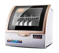 800W Portable Countertop Dishwasher, Household Fully Automatic Desktop Dishwasher Compact with 6 Place Setting Rack and Silverware Basket, for Apartment Office and Home Kitchen practical