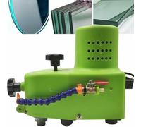 800W Portable Small Glass Edger with Polishing Wheel,8000r/min Straight Round Bevel Edge Grinder Polish Edge Machine