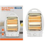800W Quartz Heater Instant Heat,easy clean and tip-over safety switch Asst Brand [EEK: A+]
